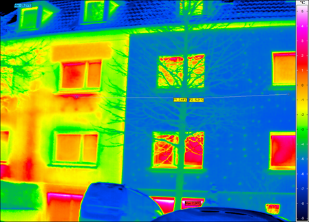 Thermografie am Gebäude